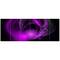 Designart - Purple Fractal Galactic Nebula - Abstract Wall Art Canvas